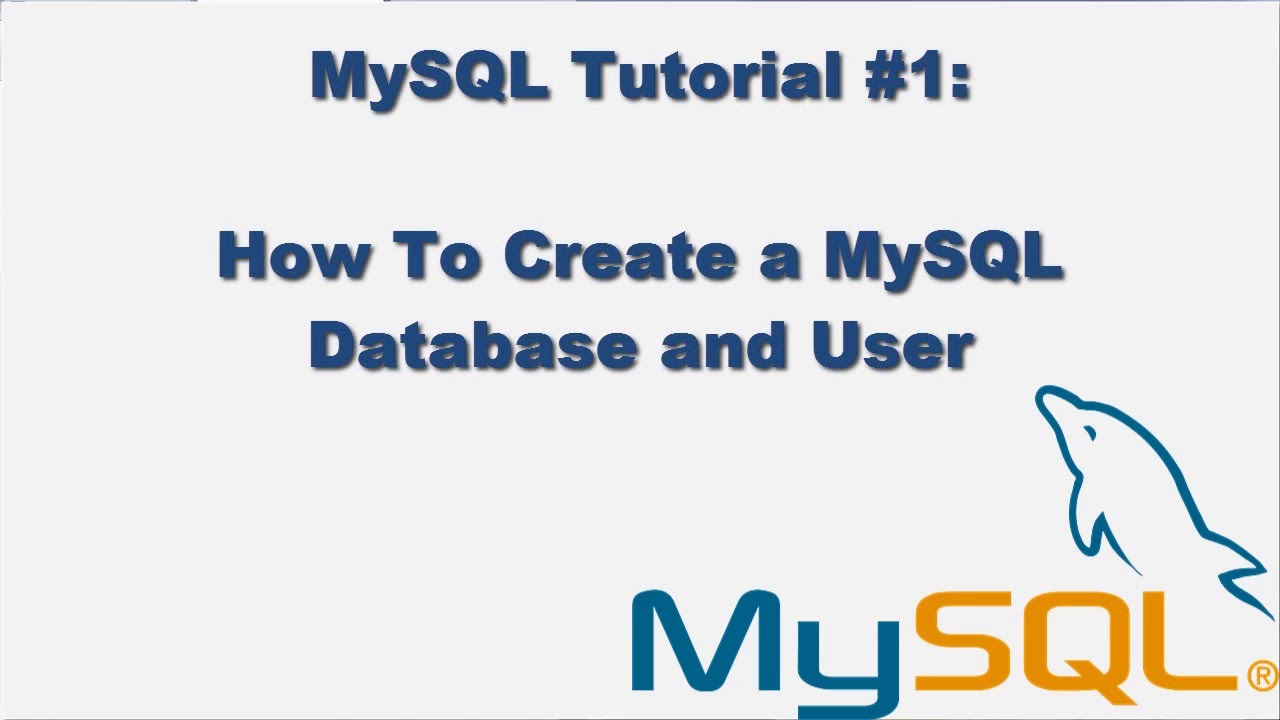 tutorial mysql database